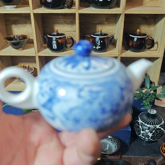 天然老黑釉斗笠盏盏
