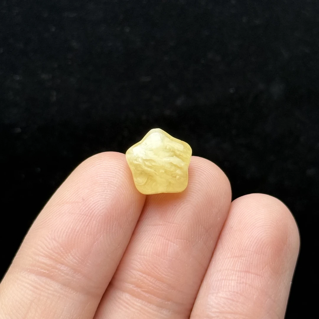 D4901天然原矿蜜蜡 特价星星 11*5.5mm支持复检假一罚十