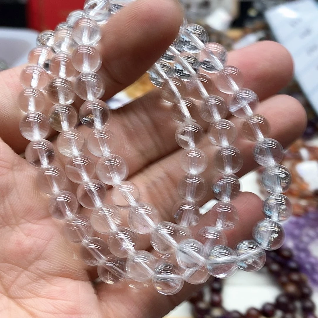 水晶手链未镶嵌多样性发货发一条