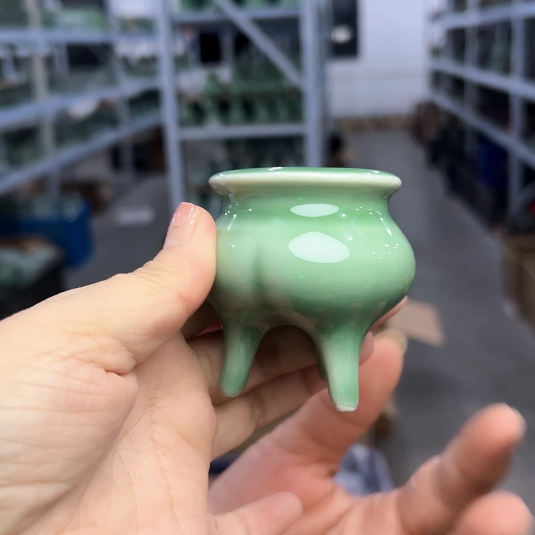 龙泉云间青瓷小米茶器