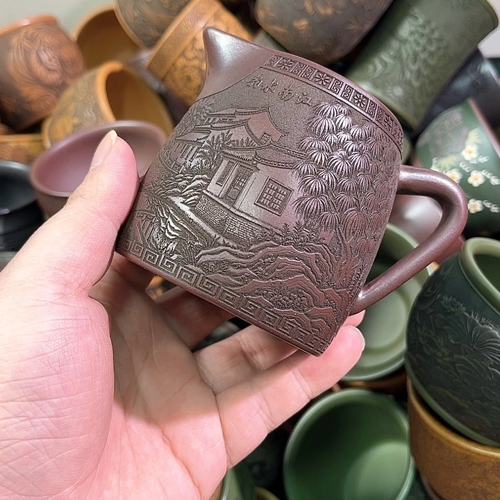茶杯紫砂全手工紫砂主人杯