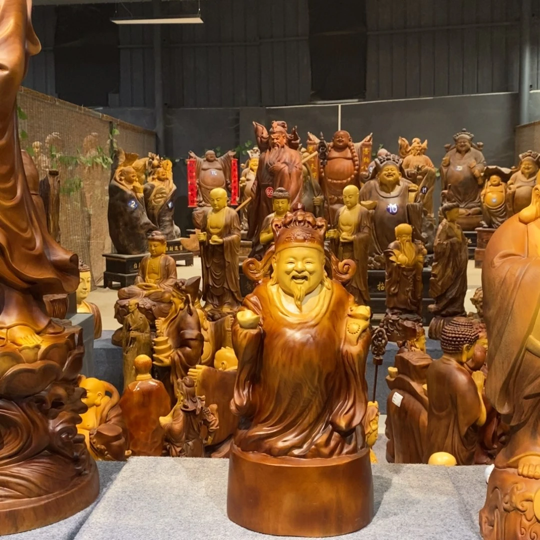 香榧木52高的文财神