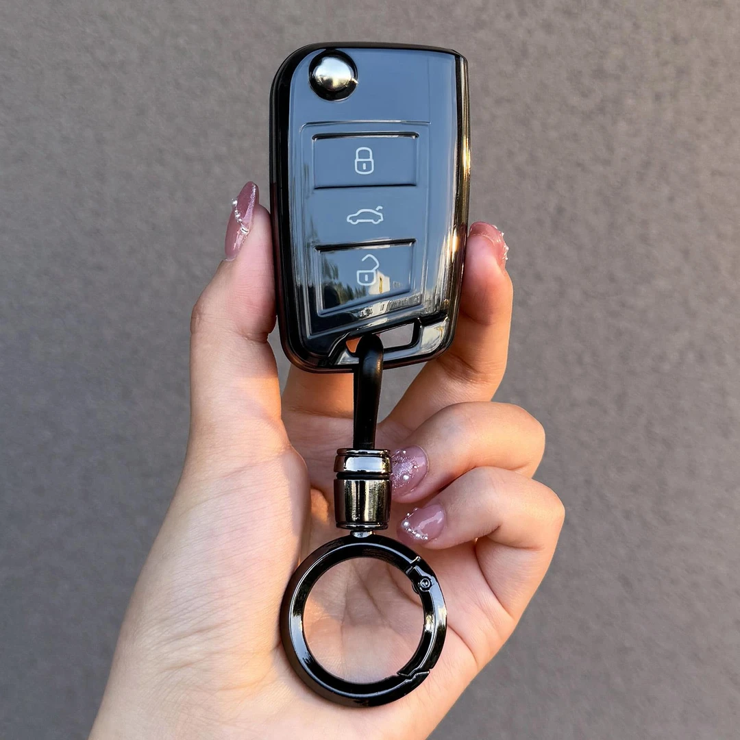 大众钥匙套速腾迈腾朗逸帕萨特宝来钥匙壳途观L探岳扣途岳途昂包