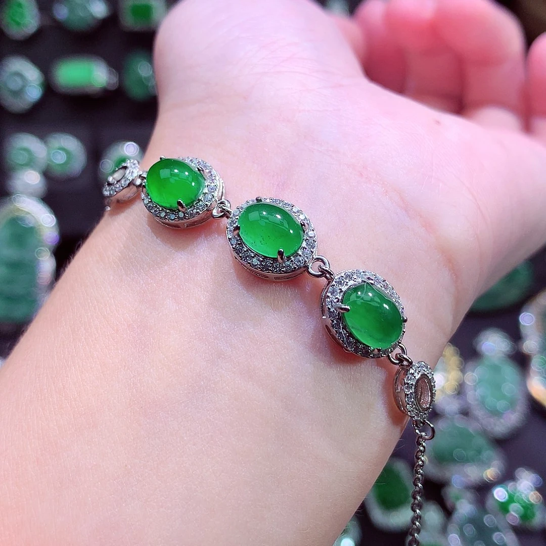 翡翠未镶嵌颈饰天然