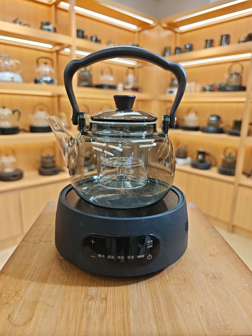 洛洋新款电陶炉1500瓦大功率煮茶壶套装提梁壶玻璃壶茶具煮茶器
