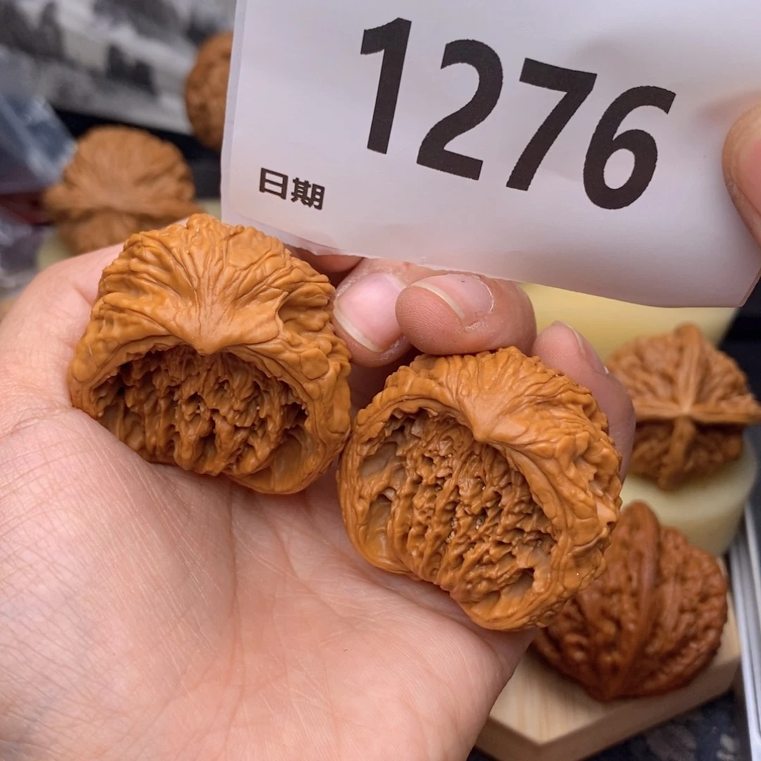 文玩核桃把件1276高虎蛇