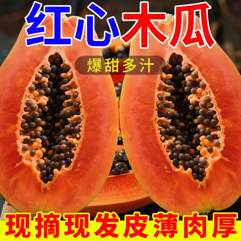 云南冰糖牛奶木瓜青皮细腻软糯香甜应季新鲜水果批发整箱包邮