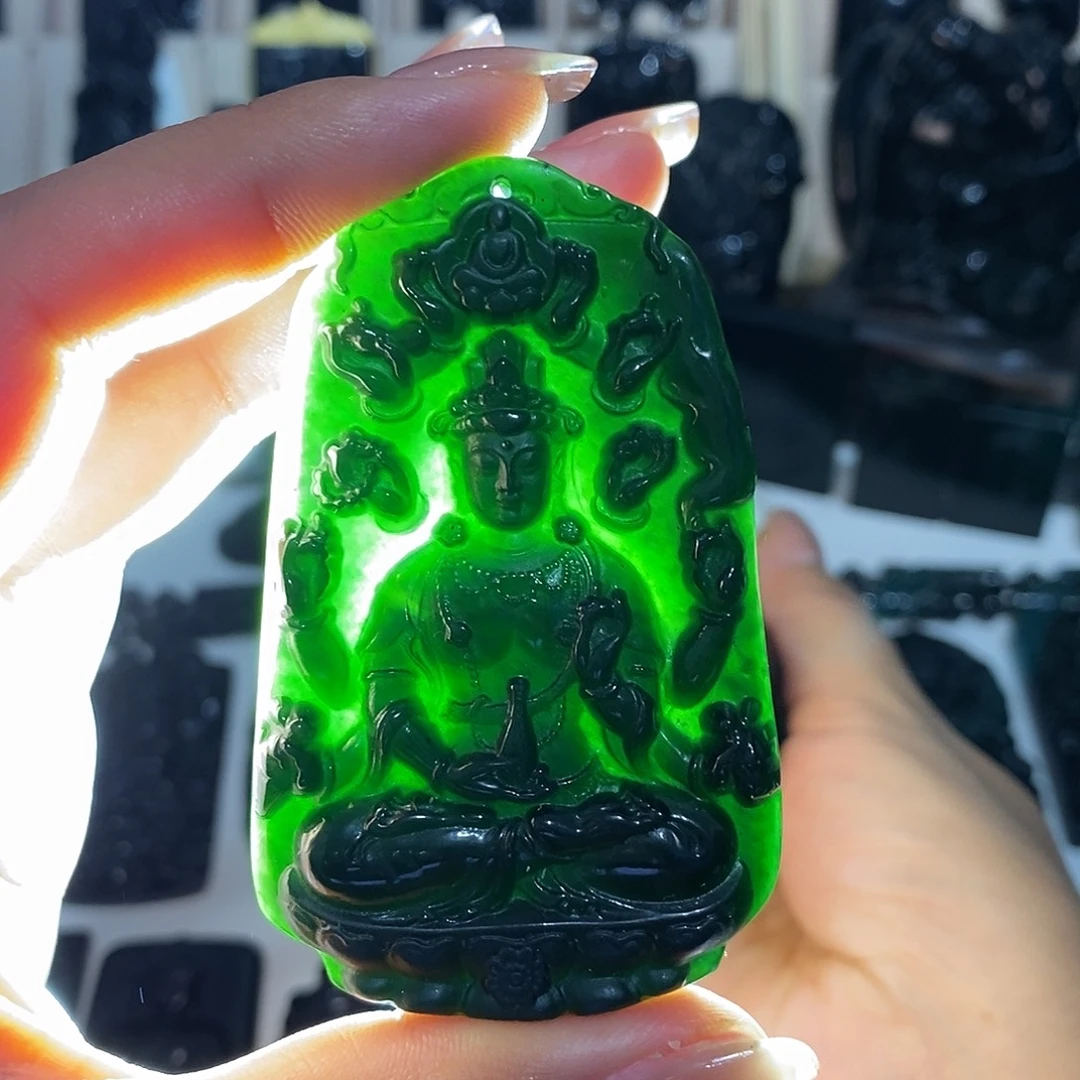 岫玉未镶嵌纯天然岫玉颈饰