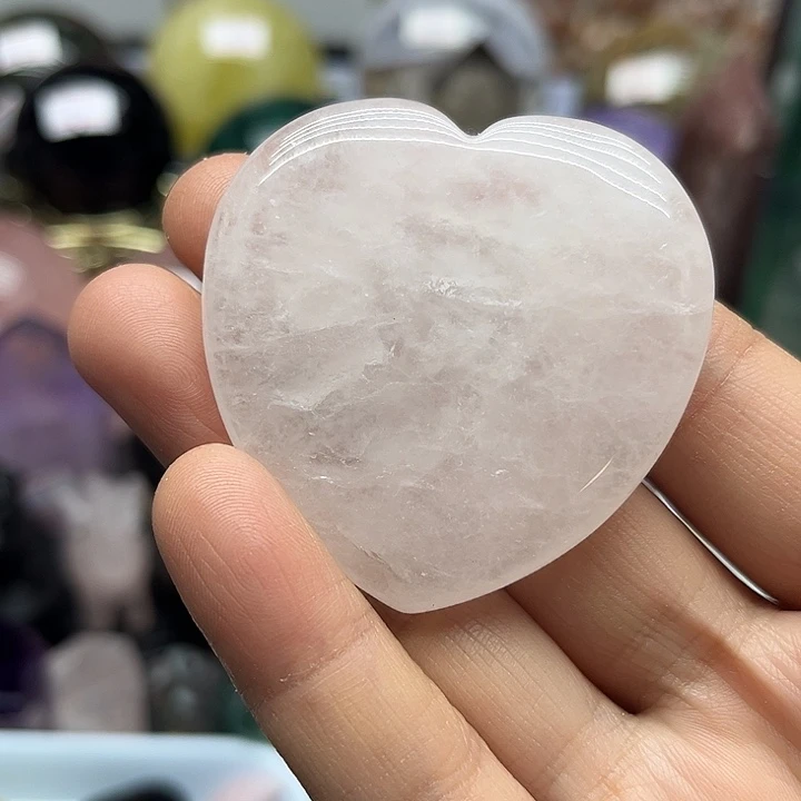 珠宝半成品未镶嵌水晶41克爱心