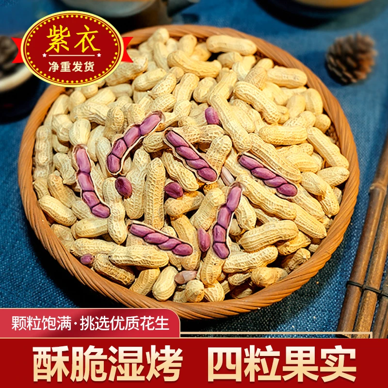 【25年新果】红衣湿烤花生500g闽西特产咸香酥脆带壳营养休闲下酒