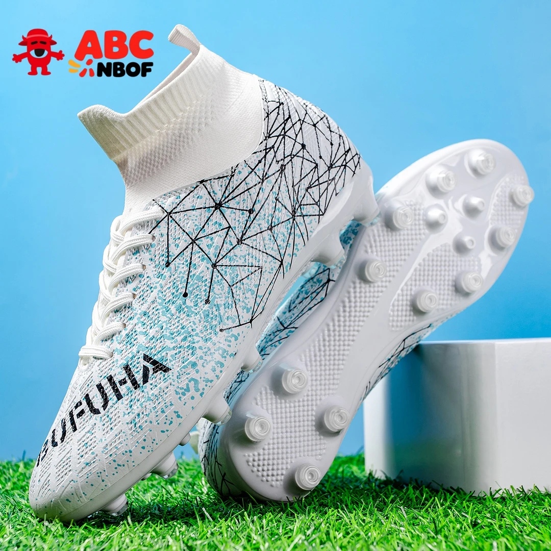 ABC NBOF足球鞋女孩子新款青少年学生版成人运动耐磨比赛男孩球鞋