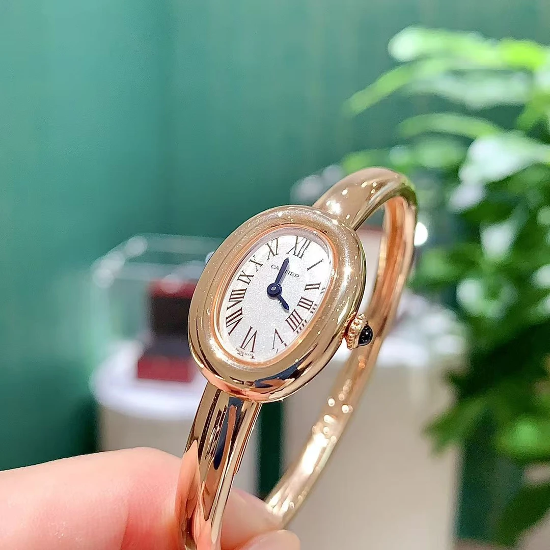 99新 Cartier/卡地亚 浴缸WGBA0020 石英 24.6*18.7盘 25年盒证