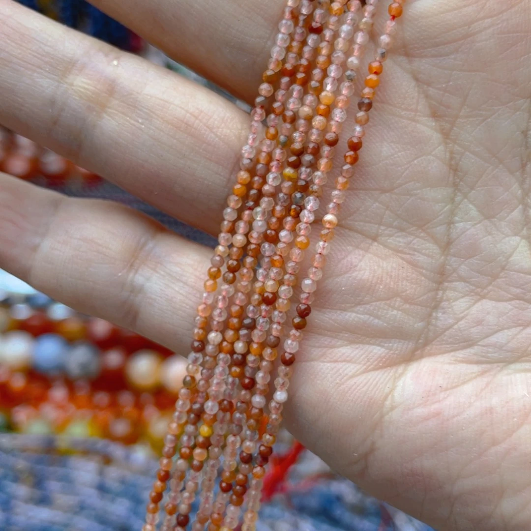 玛瑙/玉髓珠宝半成品未镶嵌隔珠2条