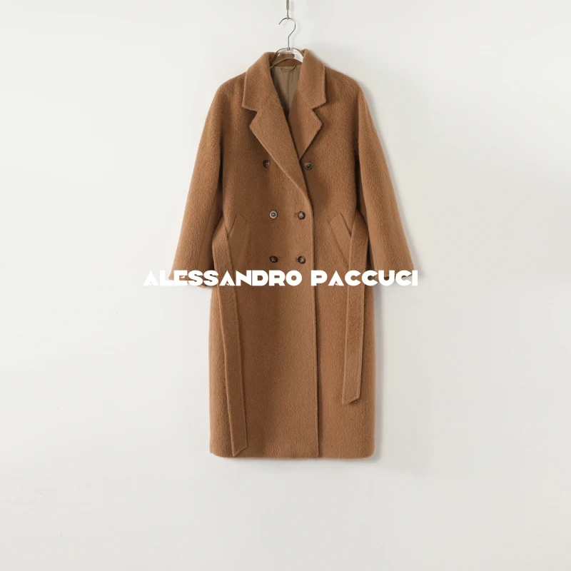 AP洛哥54007DY【黑标】秘鲁进口INCA羊驼毛+绵羊毛双排扣大衣