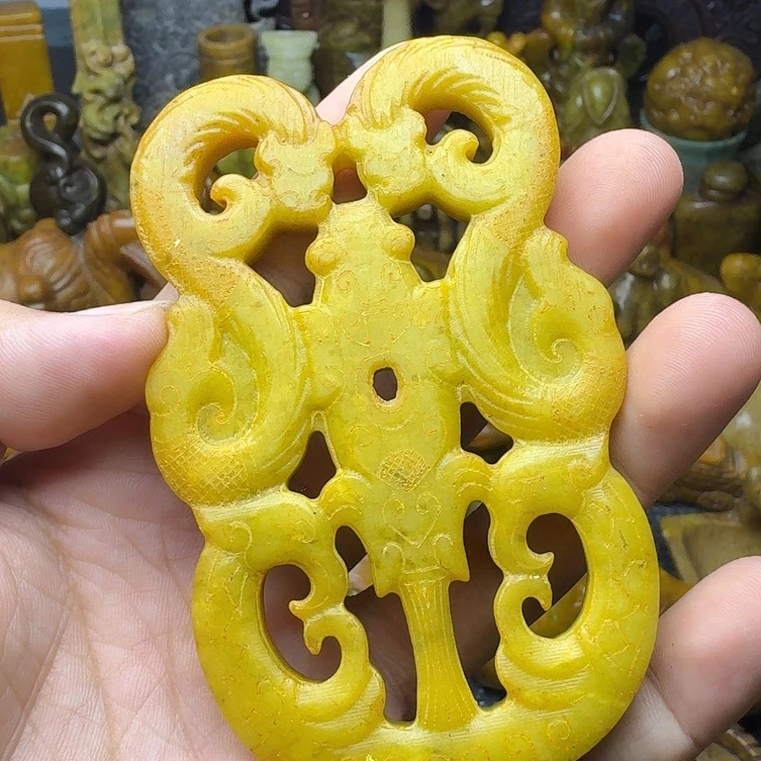 白玉菩提吊坠。。。