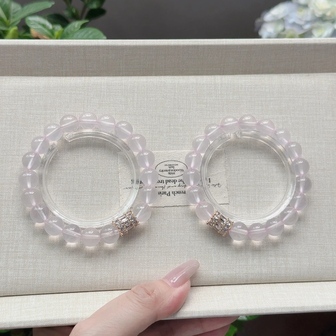 天然莫桑比克粉晶合金配饰款（多样性发其一）