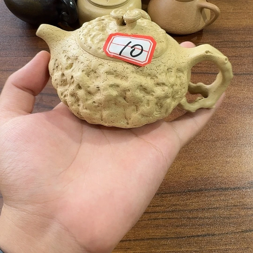 茶壶紫砂10号本山绿供春微瑕