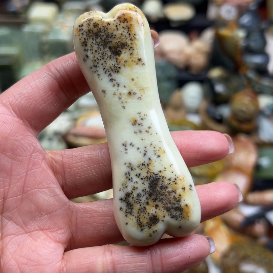 岫玉未镶嵌颈饰辽阳水草骨头手玩