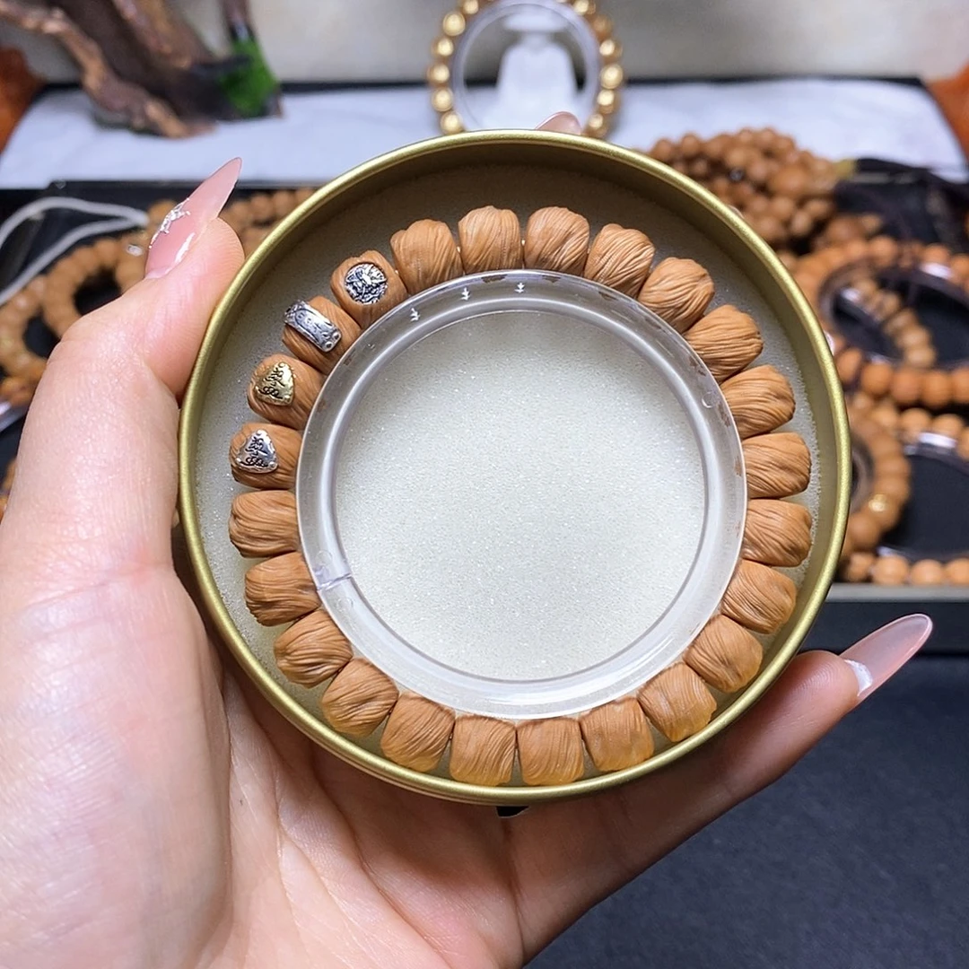 猴头核桃手串四标鬼印无相尺寸10+全品单号373号