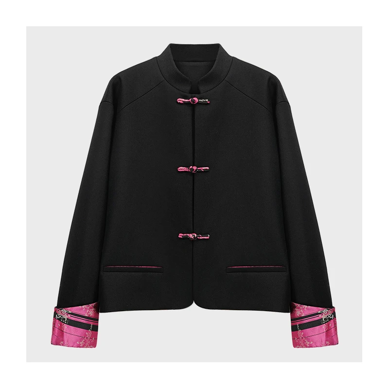 【艺洋穿搭】新款国风复古简约宽松上衣时尚休闲外套女