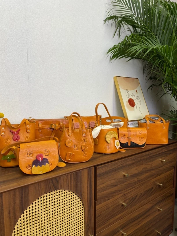 旗牛头层牛皮女包孤品101-150