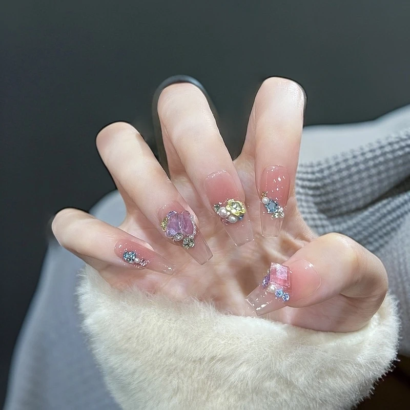 本宫指义【G46缤纷假日/施华】穿戴甲 底色：素蔻