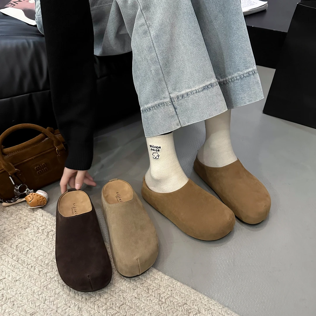 【早春新款】2025新款卡皮巴拉小土豆博肯休闲经典百搭博肯半拖