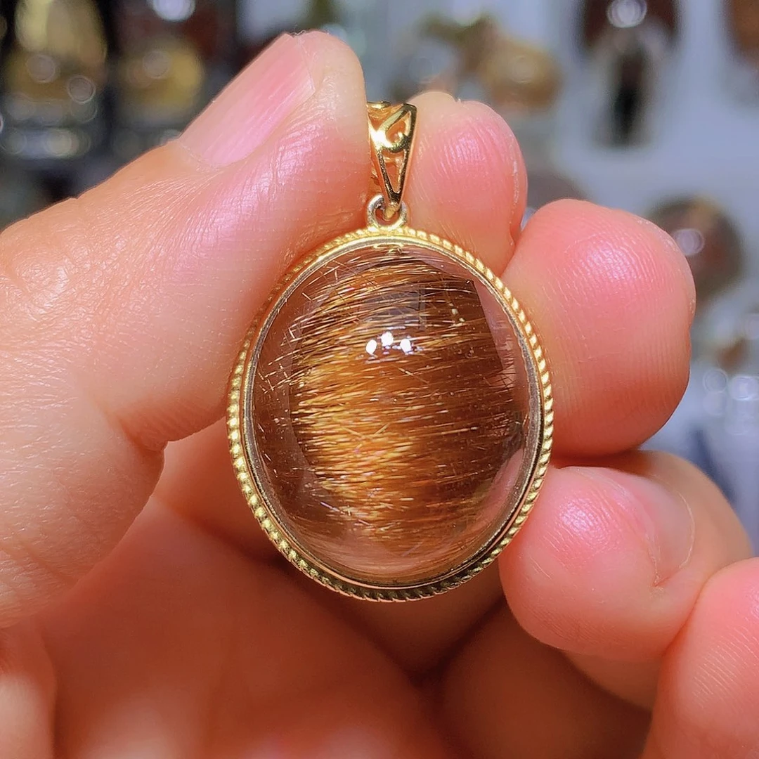 水晶珠宝半成品银S925镀金镶嵌定制款