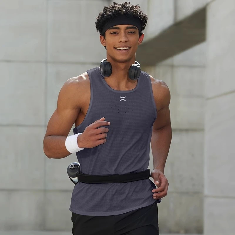跑步背心男马拉松夏季健身速干衣专业田径无袖上衣体考训练服t恤