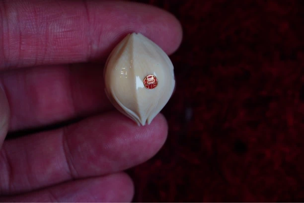 慕物手作 经典猛犸苏工核雕四瓣工艺三通配饰金标款三通配饰