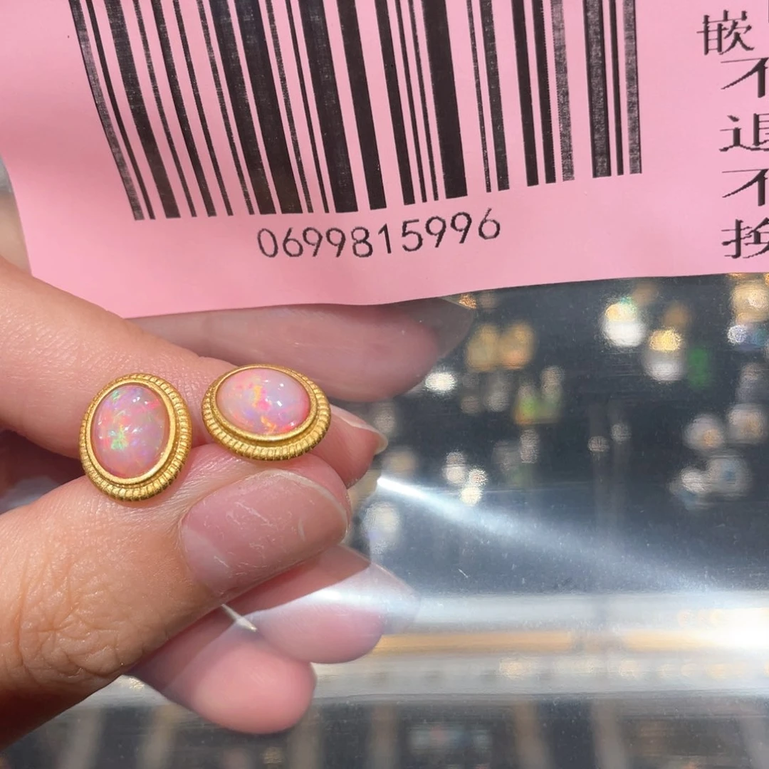 吃****欧泊银S925镶嵌欧泊戒指