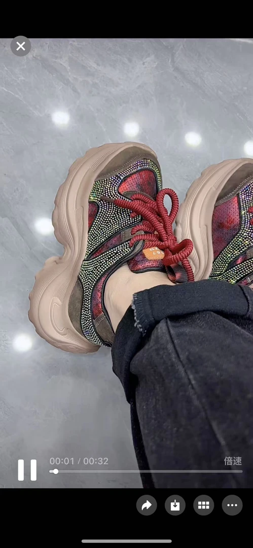 秋季女士运动鞋鞋子厚底网面潮鞋时尚低帮潮流