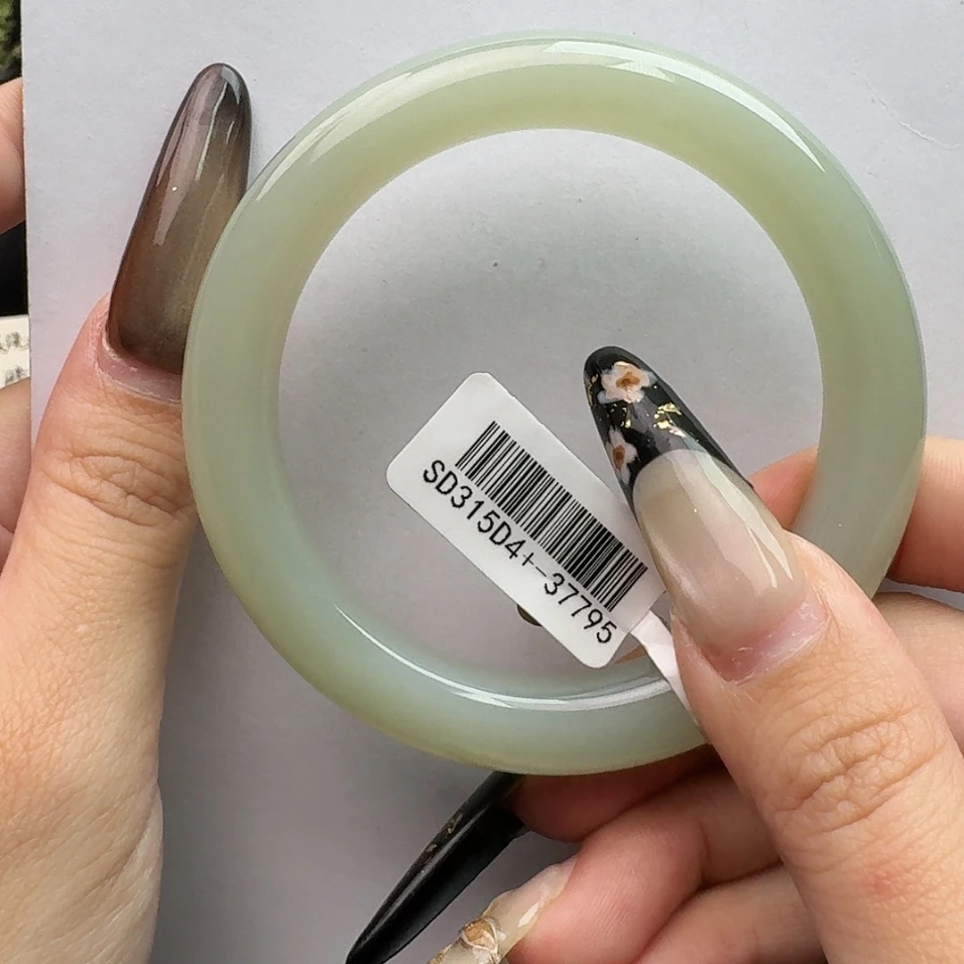 和田玉未镶嵌手镯新疆且末蓝56/57