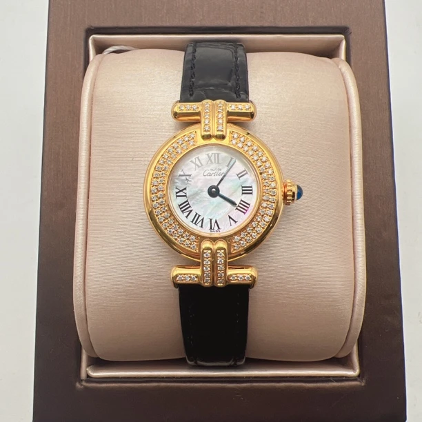 95新 Cartier/卡地亚 大卡地亚35256石英后钻赠送表带赠送手链