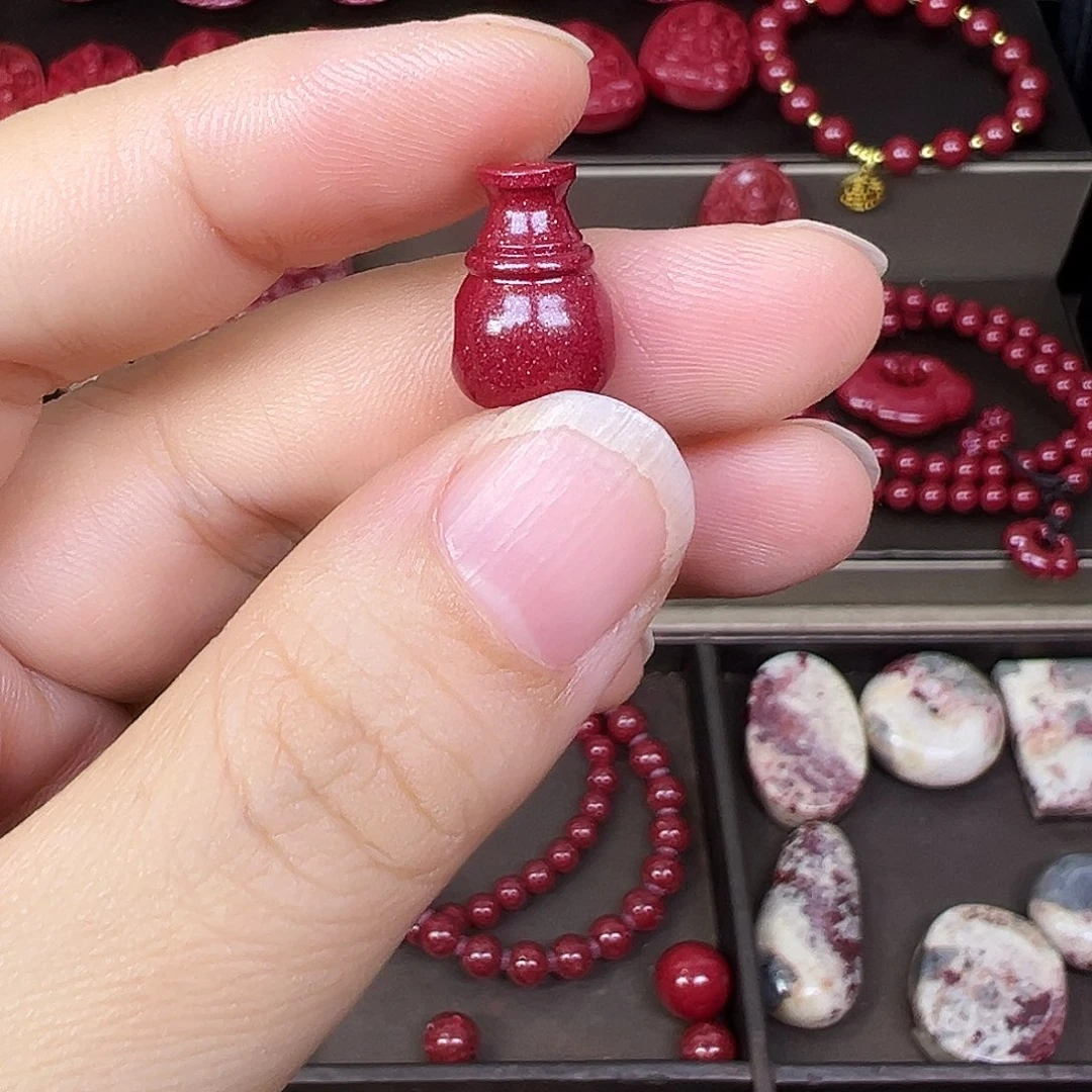 天然辰砂紫晶砂三通