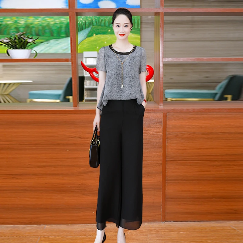 高端干练洋气高贵时尚套装2025夏季新款杭州时尚品牌穿搭两件套女