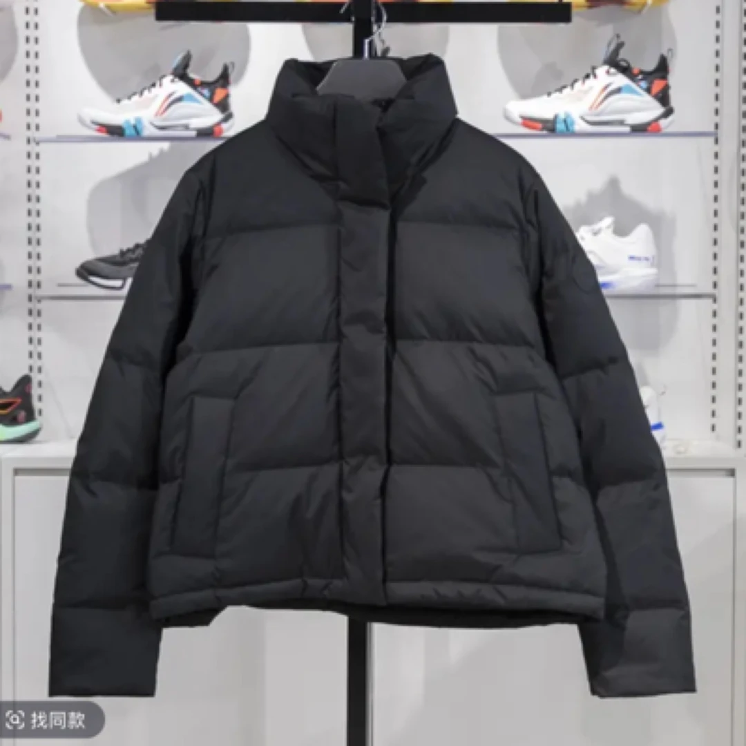 xs短款黑色棉衣休闲立领冬季