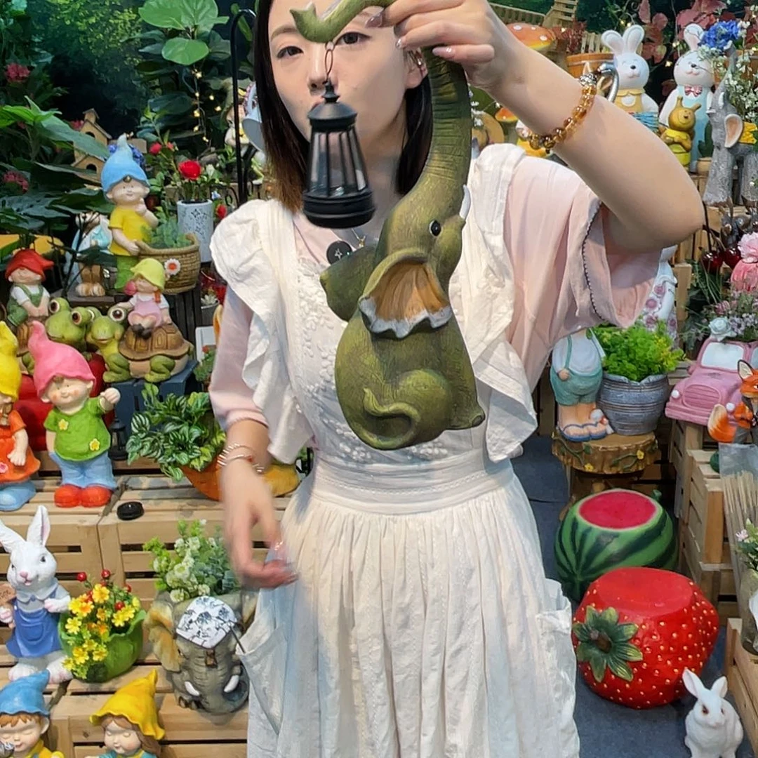 大象提灯摆件设计