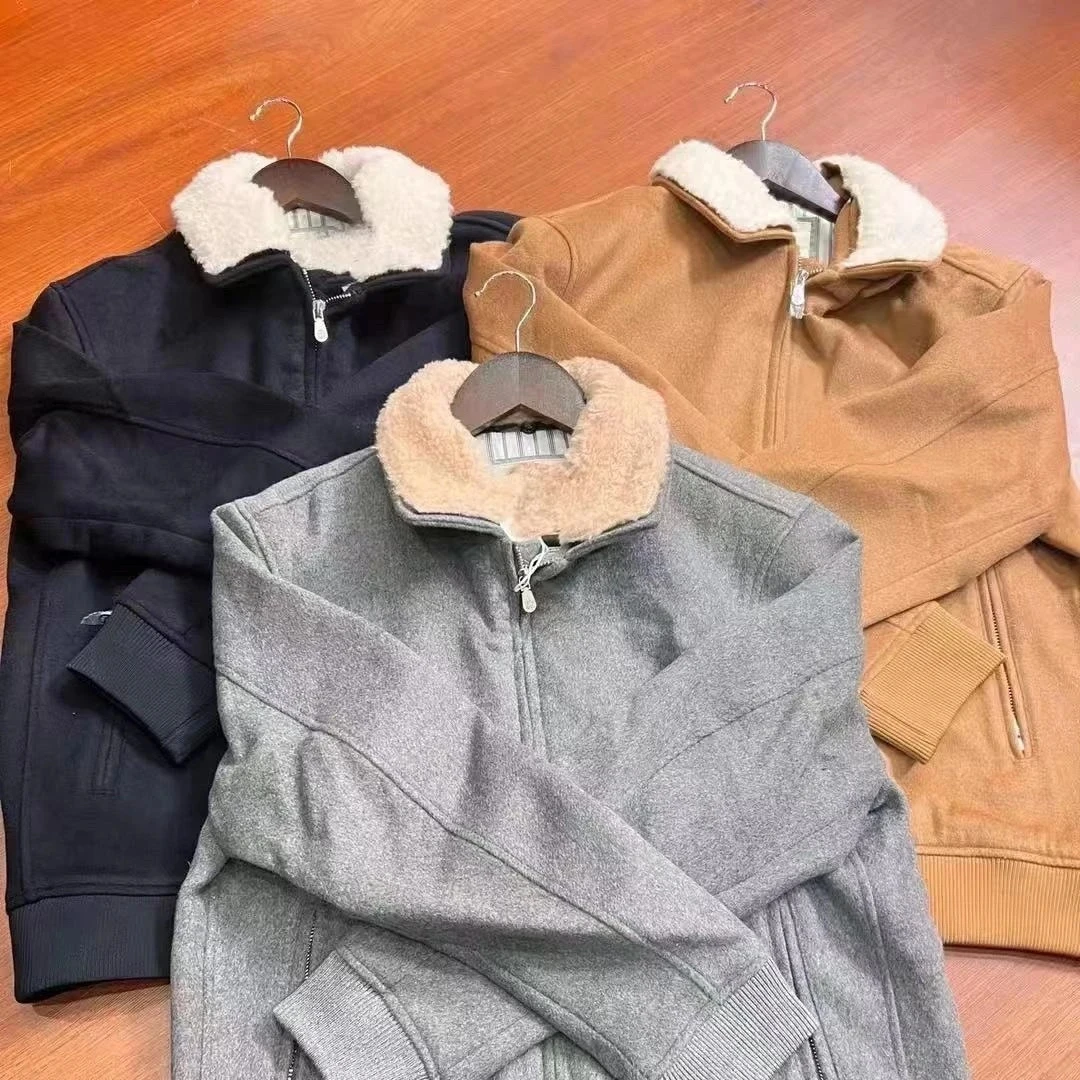 8213 bc 男士新款羊羔翻领夹克