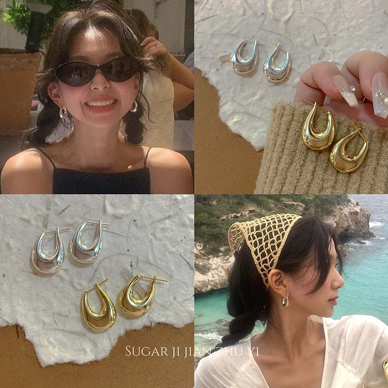 合金耳饰 fever同款设计感耳坠轻奢小众高级感耳环港风复古耳饰