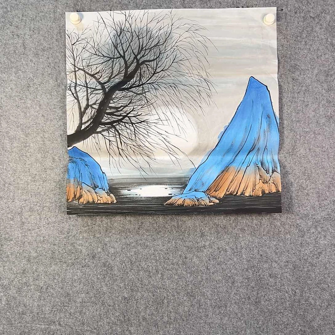 国画701 花鸟在此鸣叫时还要