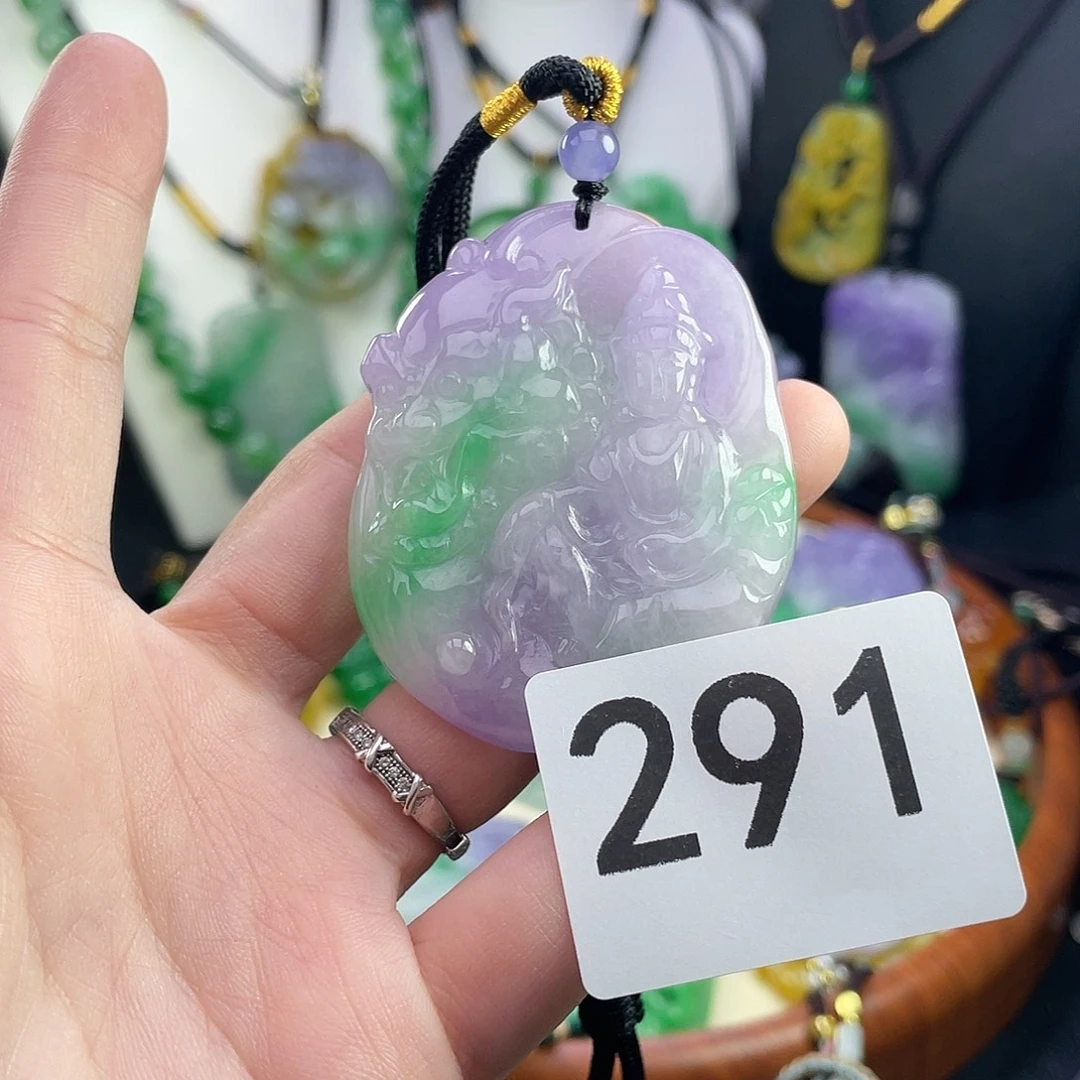 翡翠未镶嵌吊坠(赠链)