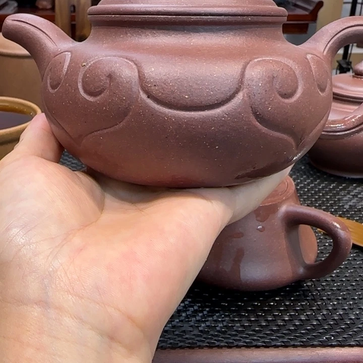 海***渺茶壶紫砂底槽清如意380cc