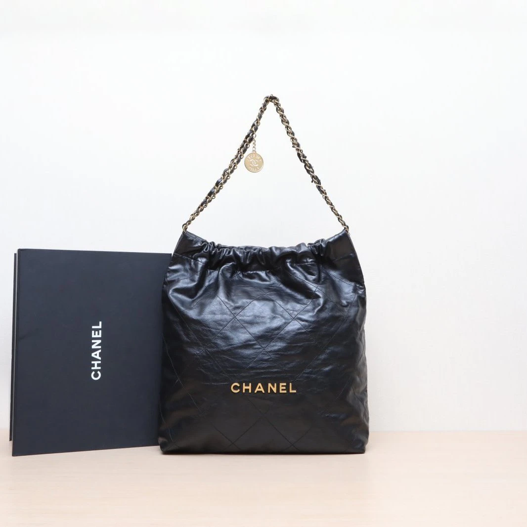 95新 Chanel/香奈儿 珊珊专属 22Bag Tote托特包大号 37 芯片