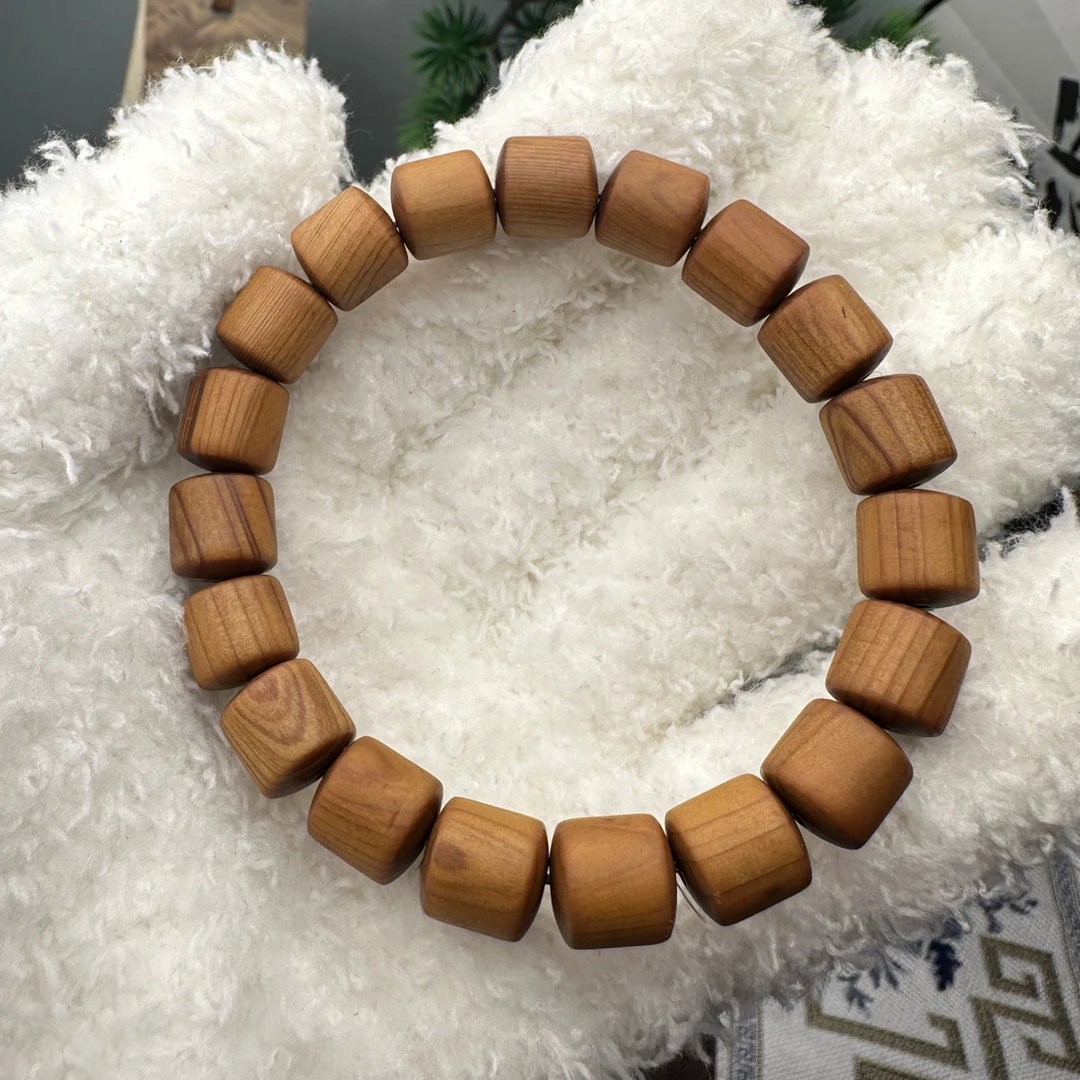 崖柏个性桶珠高油木香药香乳香 情绪舒缓天然崖柏手串