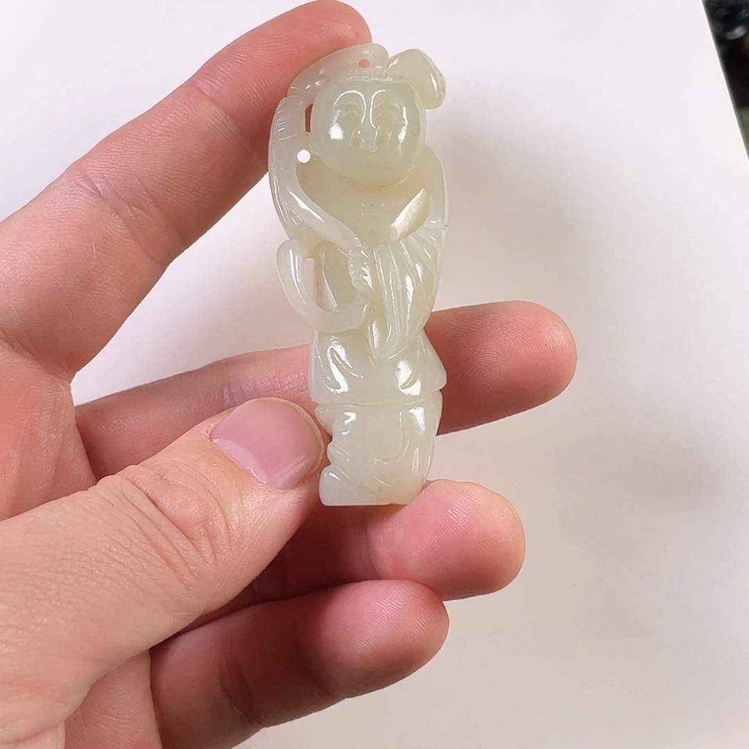 和田玉（糖玉）颈饰未镶嵌大*