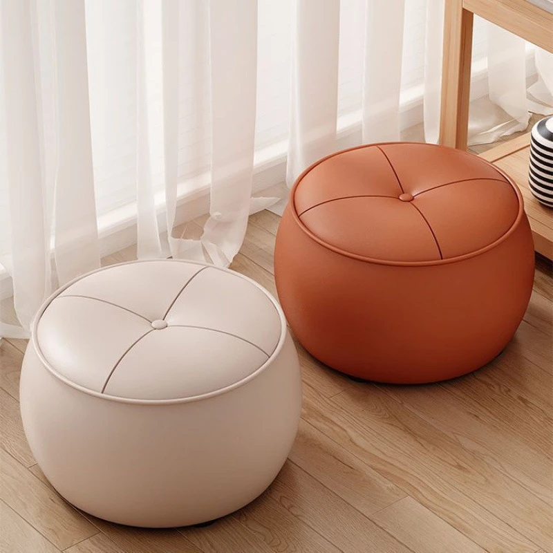 凳子家用板凳矮凳换鞋圆凳轻奢坐墩客厅沙发茶几简约爆款南瓜凳子