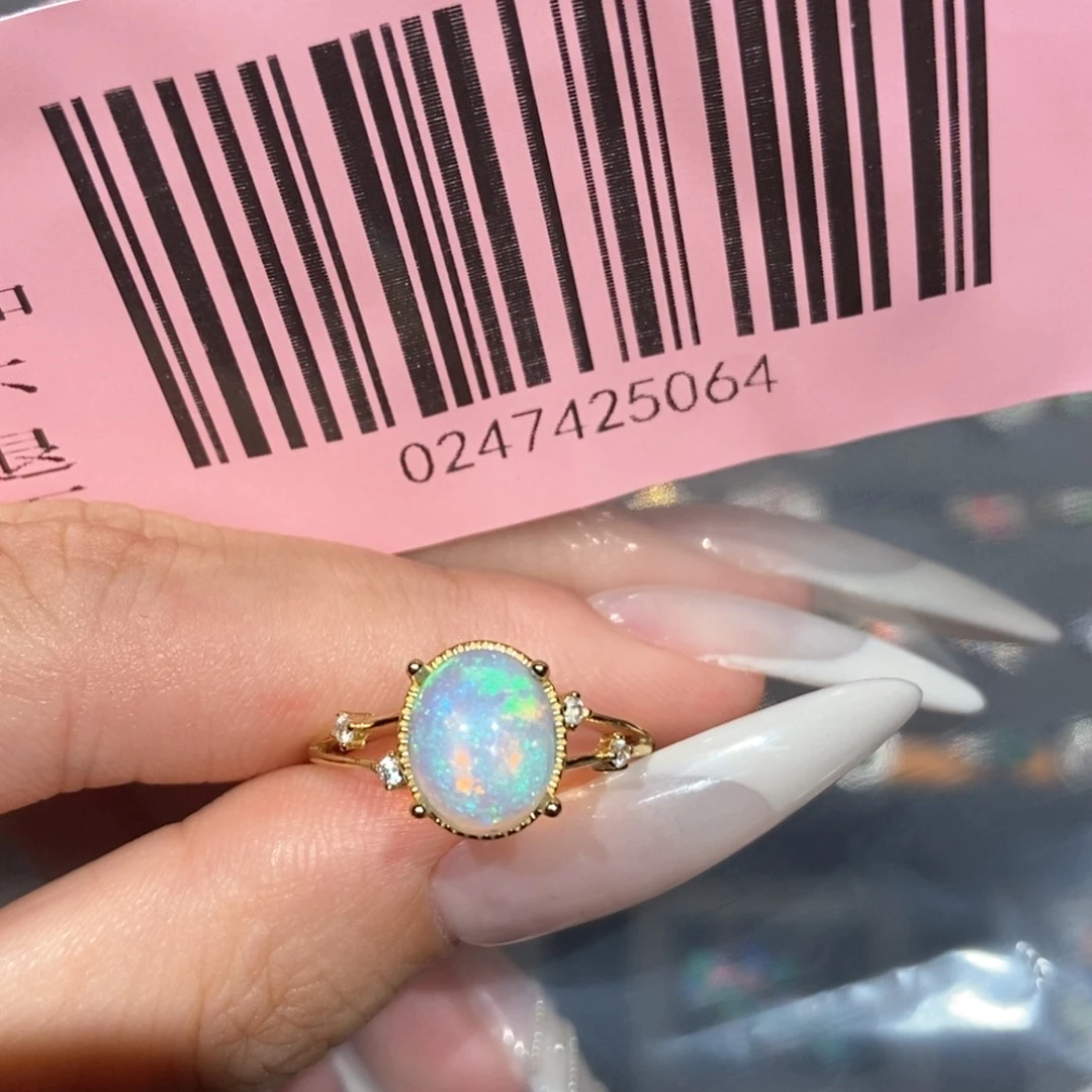 佛***牵银S925镶嵌欧泊戒指
