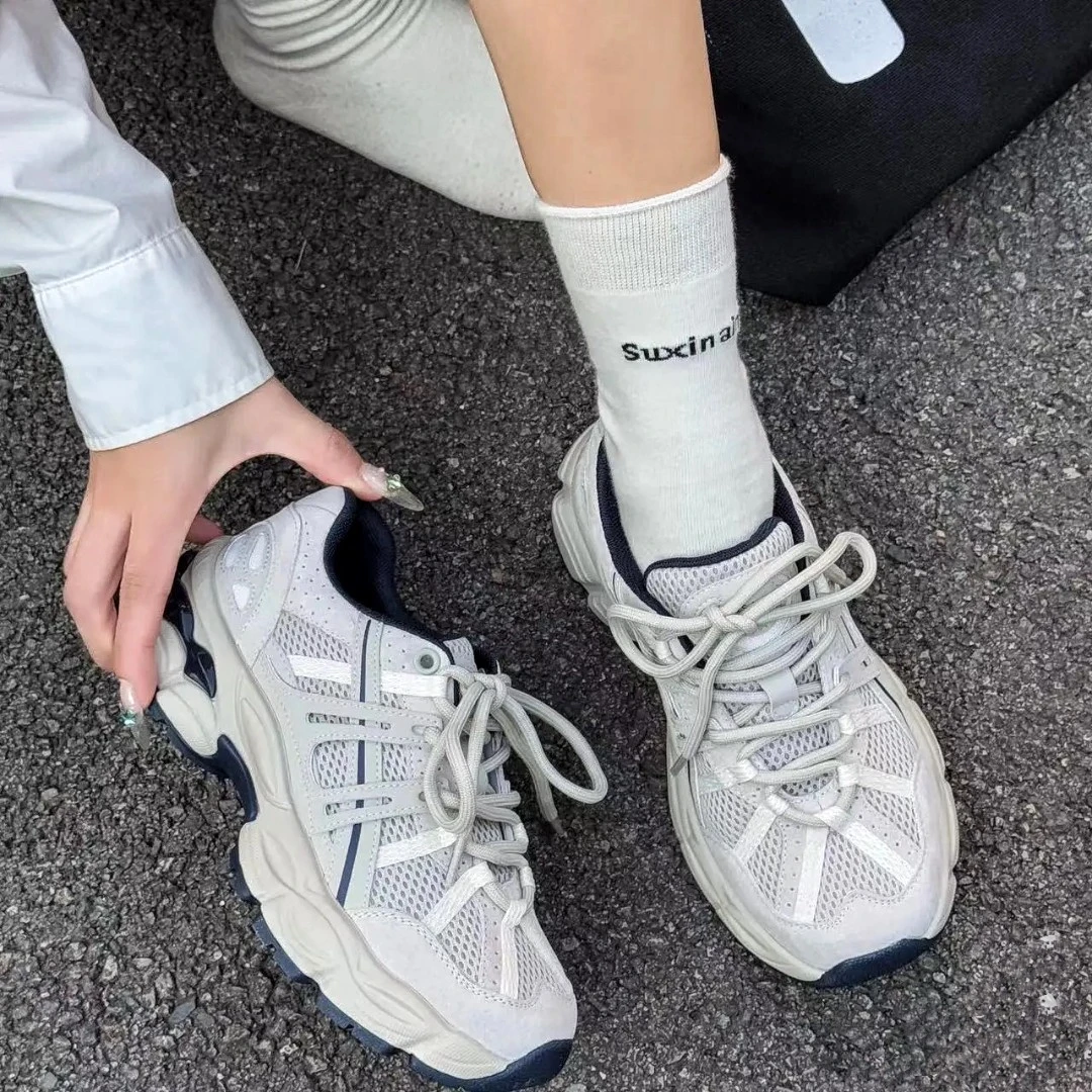 【年中清仓】热风网面老爹鞋女2025年夏季新款显瘦女鞋H42W25126