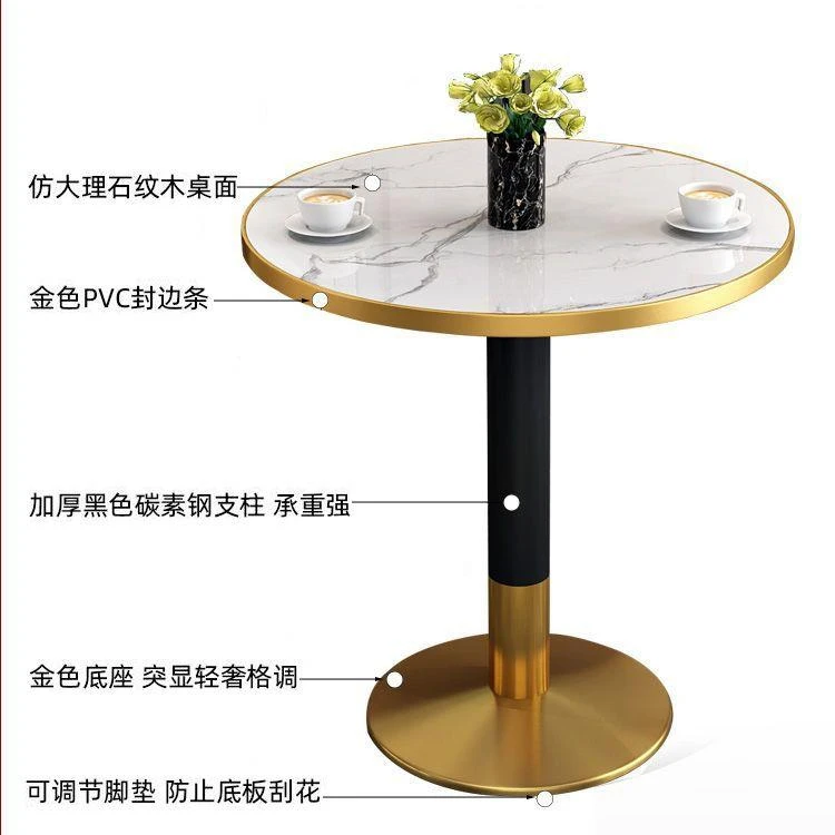 轻奢阳台小圆桌组合简约网红酒店民宿阳台客房休闲洽谈创意小桌椅